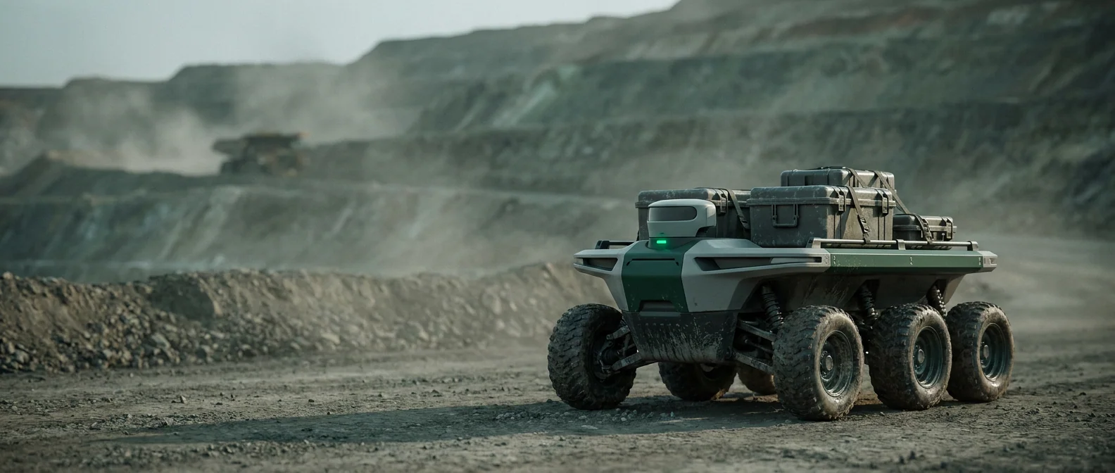 GX-Terra carrying equipment cases along a haul road on an earthworks site